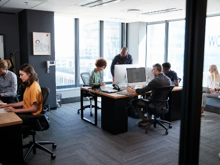 Employees in an office